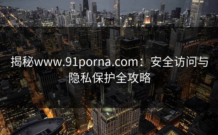 揭秘www.91porna.com：安全访问与隐私保护全攻略